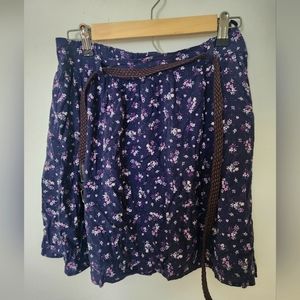 NWT SKIRT floral purple Marks & Spencer Size US 10